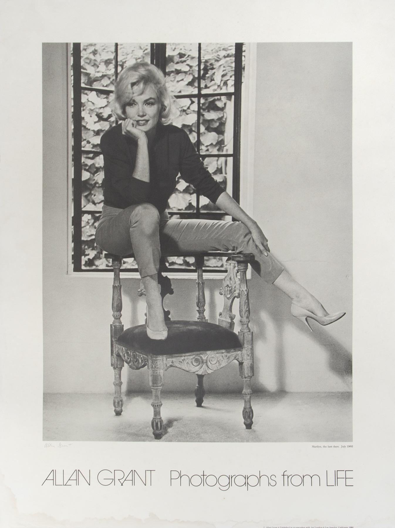 MARILYN MONROE 1962-1980 POSTER SIGNED BY ALLAN GRANT