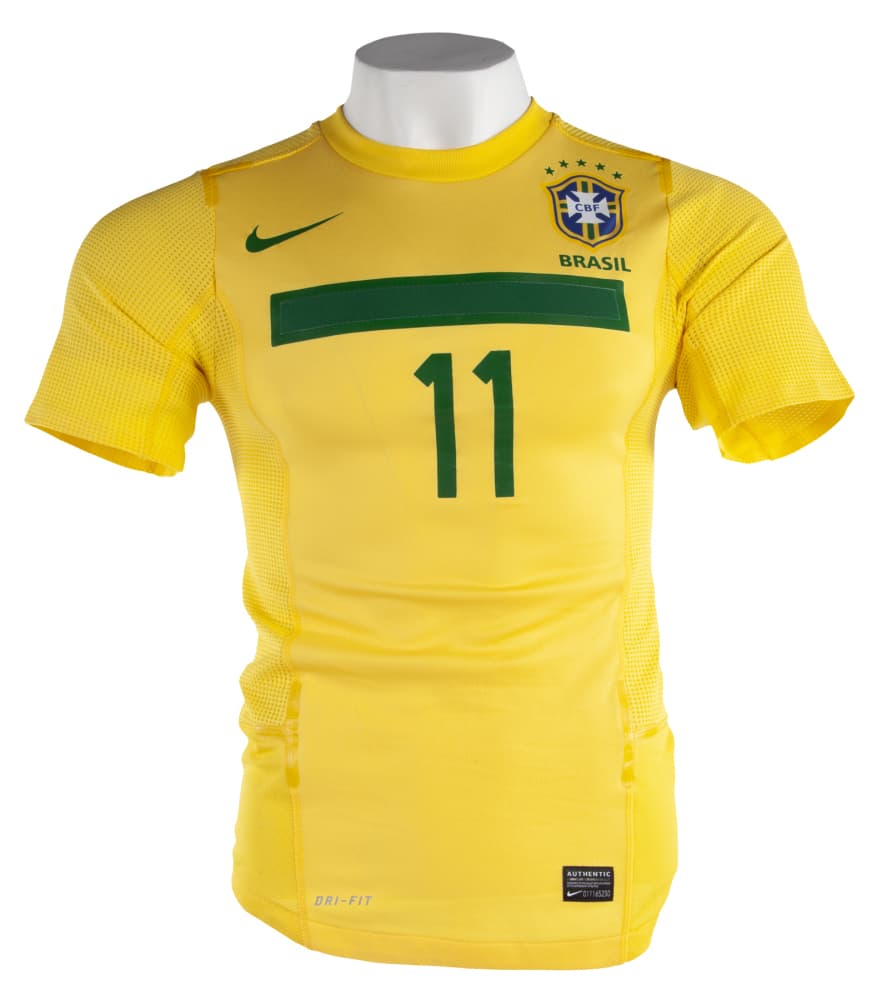 NEYMAR JR. 2011 MATCH WORN BRAZIL SHIRT