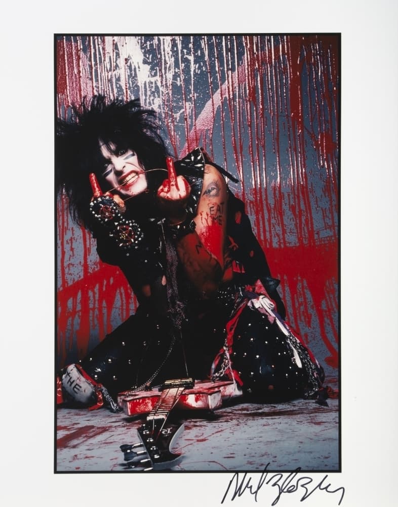 MOTLEY CRUE: NIKKI SIXX PHOTOGRAPH SIGNED BY ZLOZ (WITH NFT)