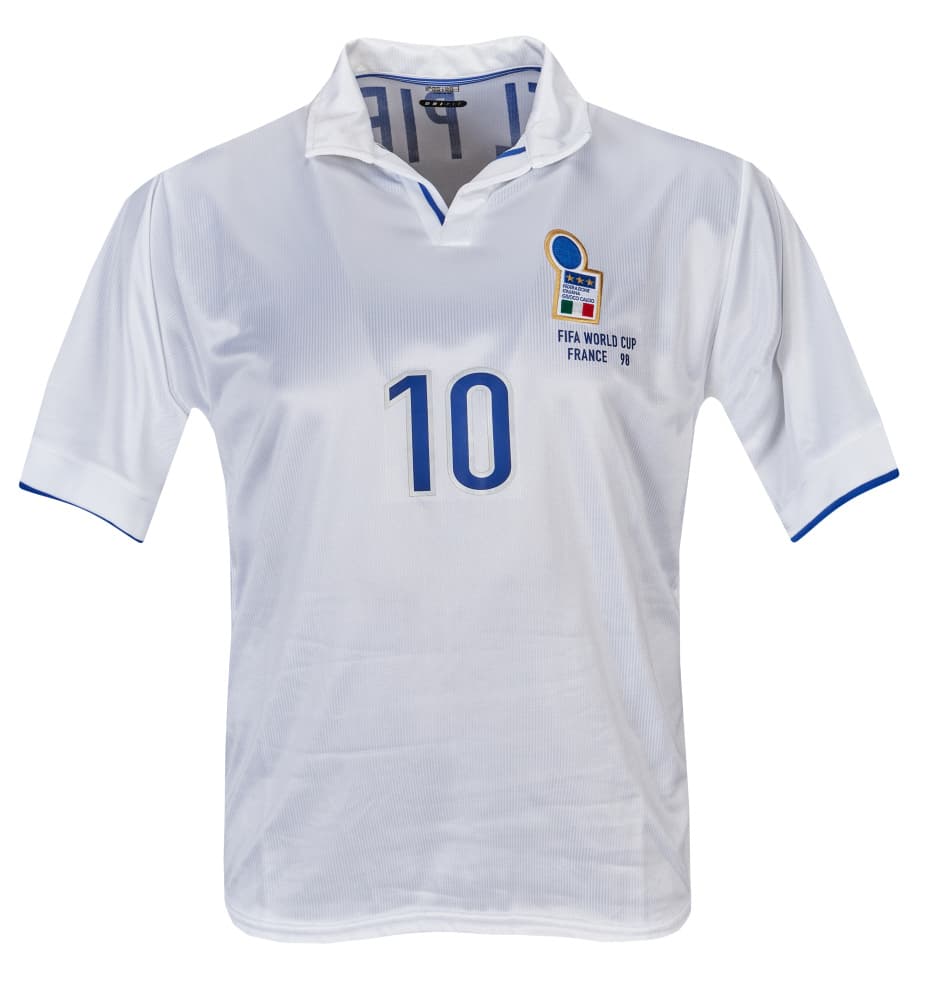 ALESSANDRO DEL PIERO 1998 FIFA WORLD CUP MATCH ISSUED ITALY JERSEY