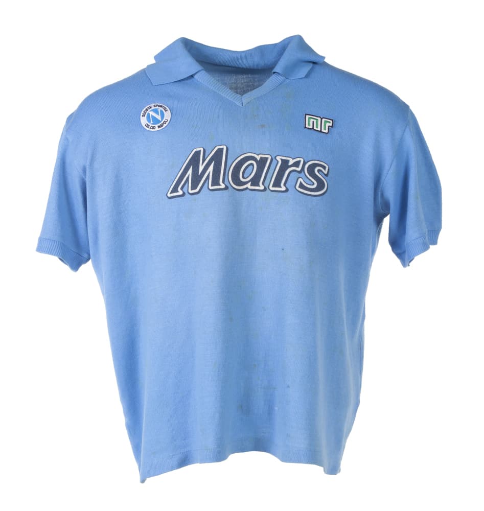 DIEGO MARADONA 1989-90 UNWASHED MATCH WORN NAPOLI JERSEY