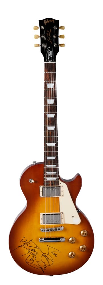JOE PERRY: SIGNED AND DOODLED STAGE-PLAYED GIBSON LES PAUL