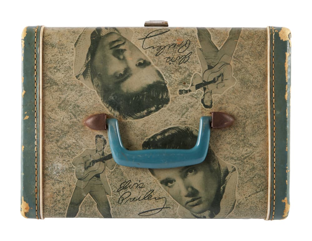 ELVIS PRESLEY: OFFICIAL 1956 MERCHANDISE LUGGAGE BOX