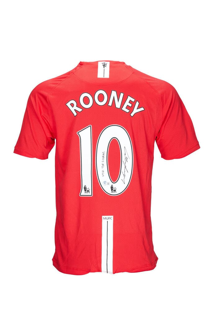 WAYNE ROONEY: SIGNED 2008-09 MANCHESTER UNITED JERSEY (BECKETT)