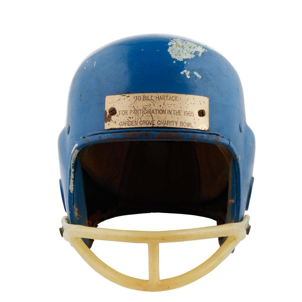 BILL HARTACK: 1965 COMMEMORATIVE GARDEN GROVE CHARITY BOWL FOOTBALL HELMET