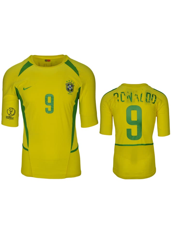 RONALDO: MATCH-WORN 2002 WORLD CUP BRAZIL JERSEY (MEARS)