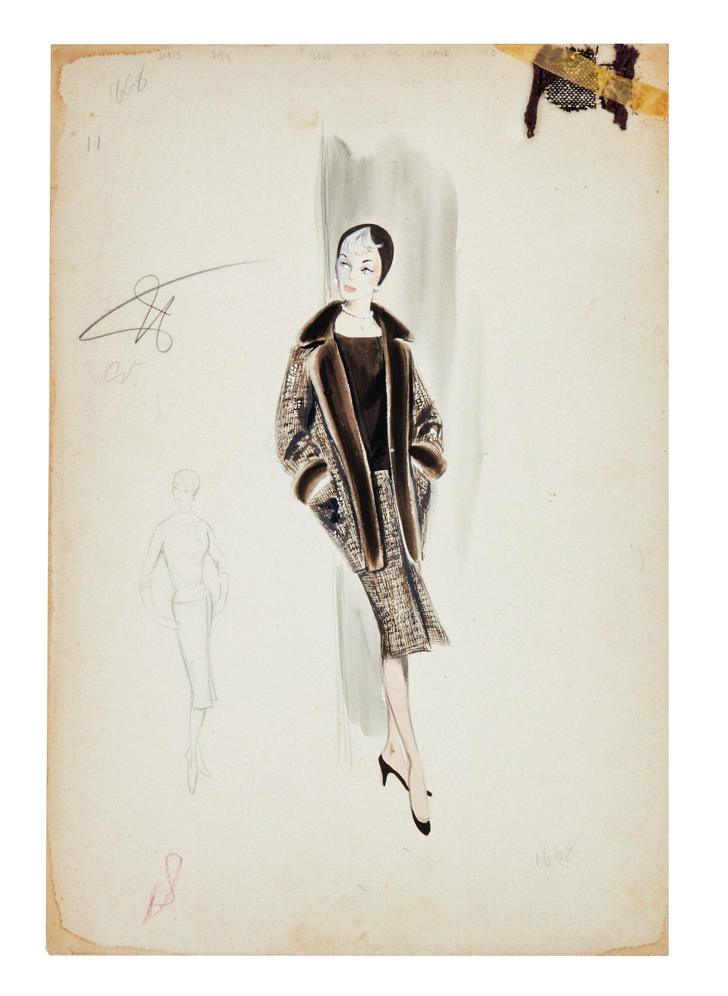 Doris Day | "Love Me Or Leave Me" Original Helen Rose Costume Illustration