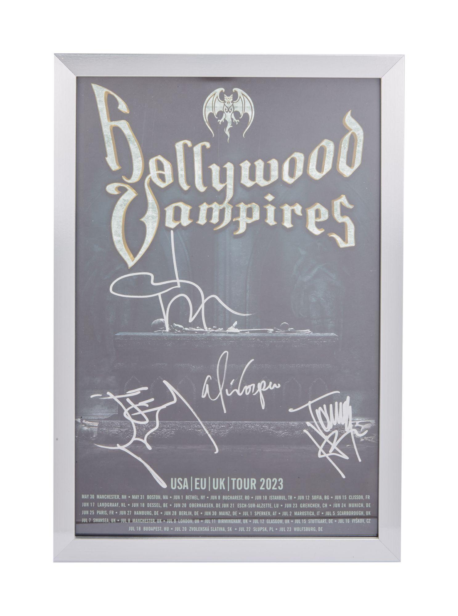 Hollywood Vampires ハリウッド・ヴァンパイアーズ VIPサイン Hollywood Vampires | Band-Signed Tour Poster with Meet & Greet Gifts