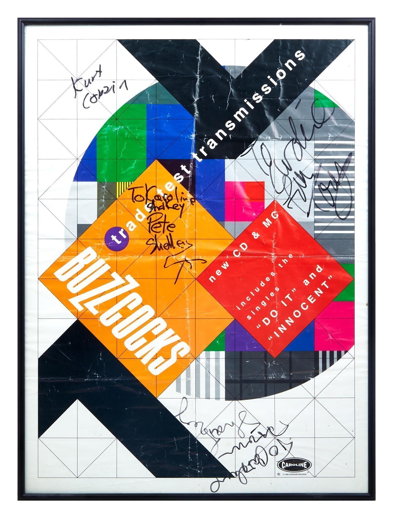 Nirvana | Signed Buzzcocks Poster