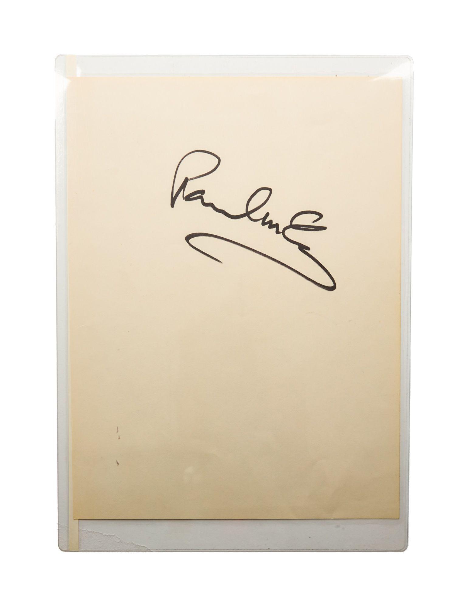 paul mccartney 直筆サイン (RARE!! 送料込み） Paul Mccartney サイン 本物 Yahoo!オークション - 「貴重」ポール