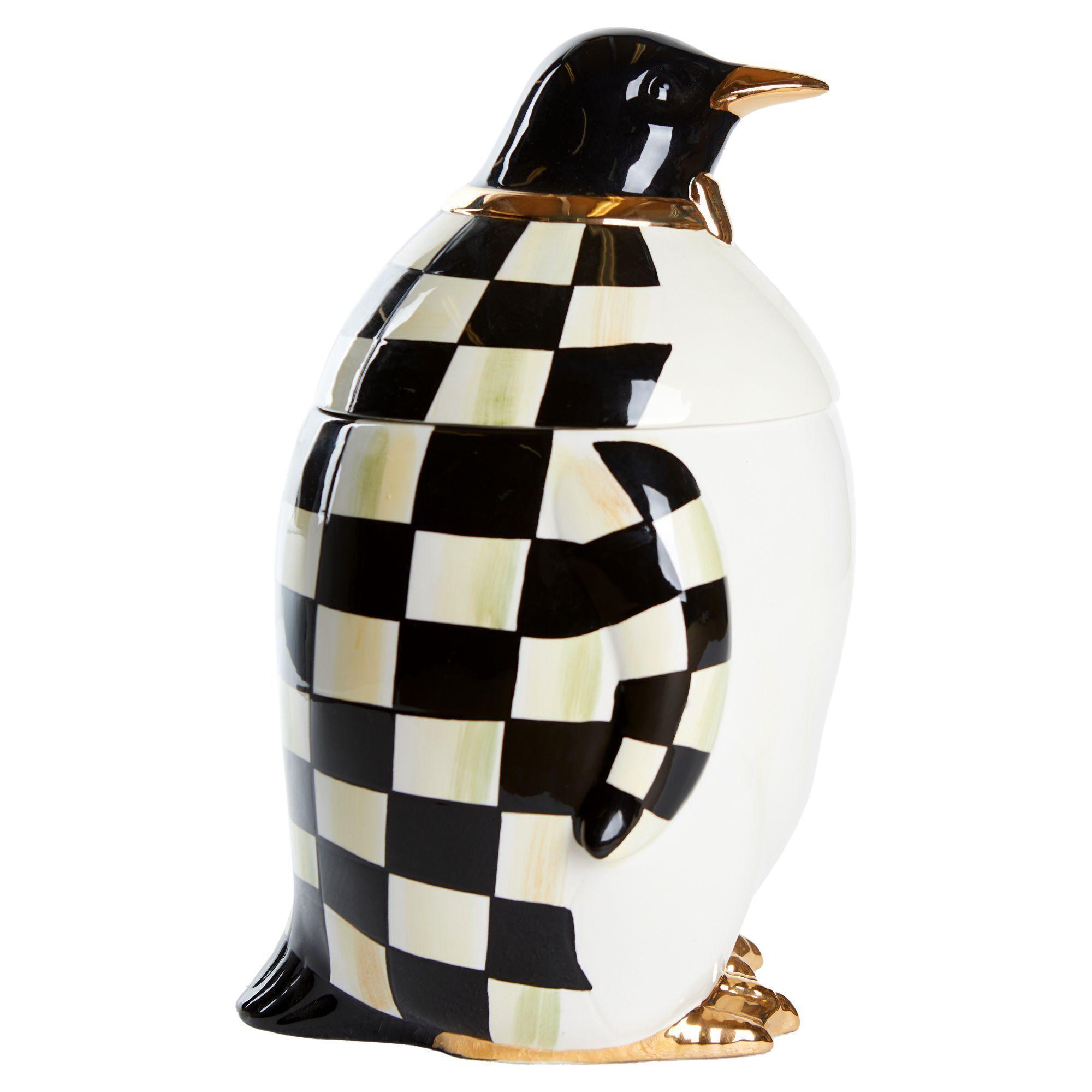 ゆきんこ様✨お取置中　上履き入れ／チェリーミルク5 Christine McVie | MacKenzie-Childs Ceramic Penguin Cookie Jar