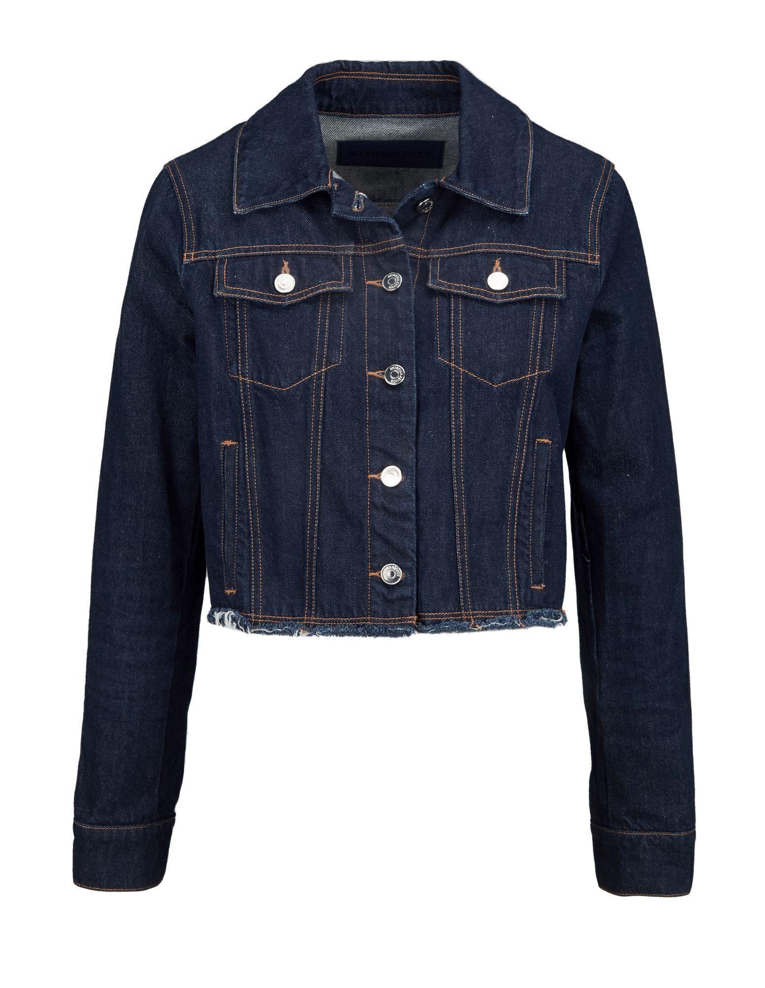 Olivia Newton-John | Sportmax Denim Cropped Jacket