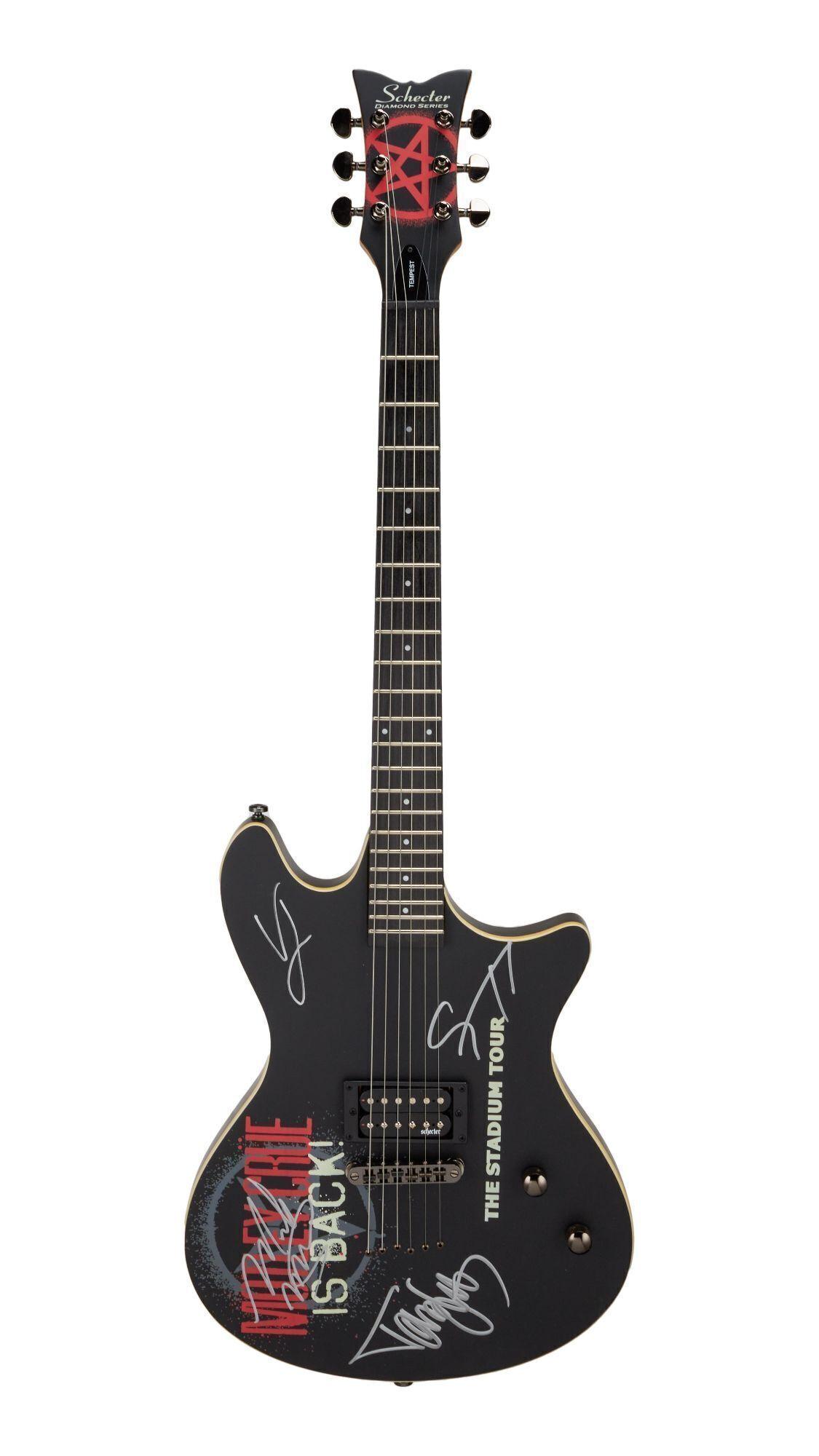 Motley Crue | Band-Signed Stadium Tour Guitar with Photos