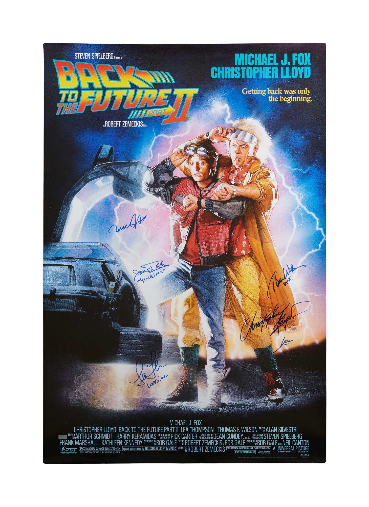 Back to the Future Part II | Cast-Signed One Sheet Poster