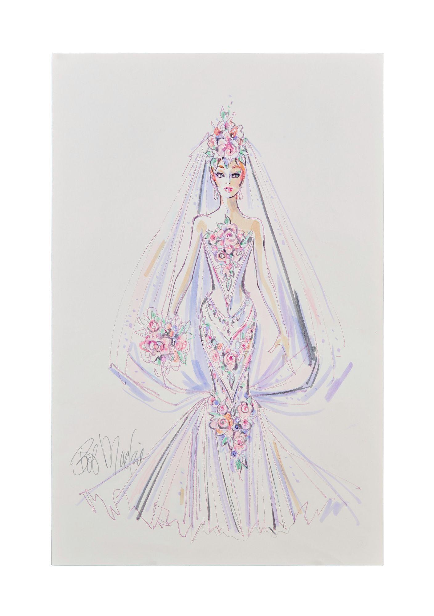 Bob Mackie | Barbie 2006 Couture Confection Bride Illustration