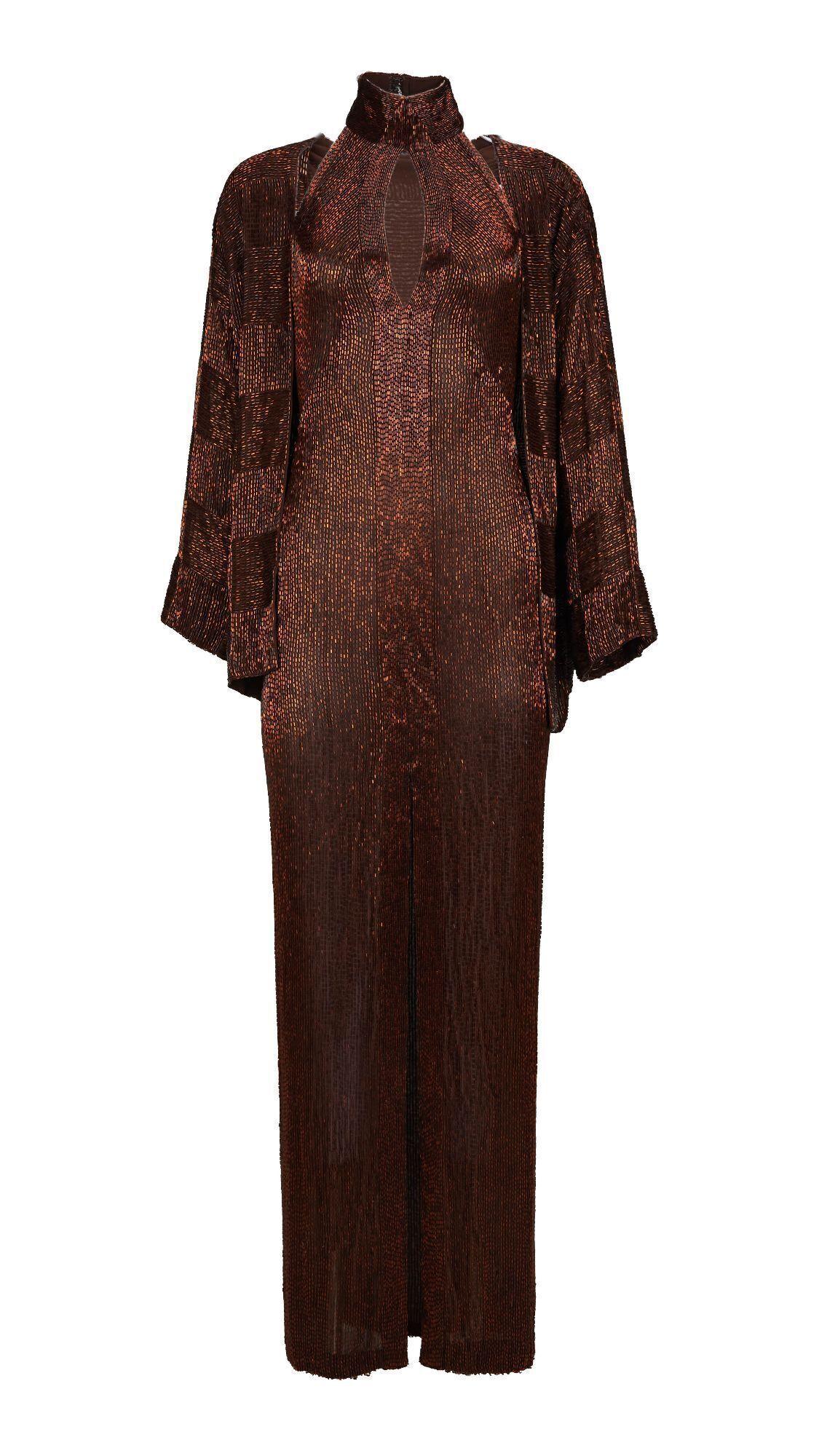Carol Burnett | 1973 Academy Awards Bob Mackie Brown Beaded Two