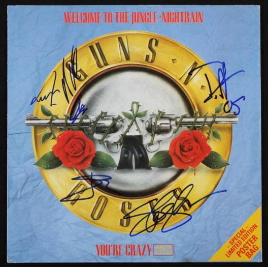 GUNS N' ROSES SIGNED POSTER
