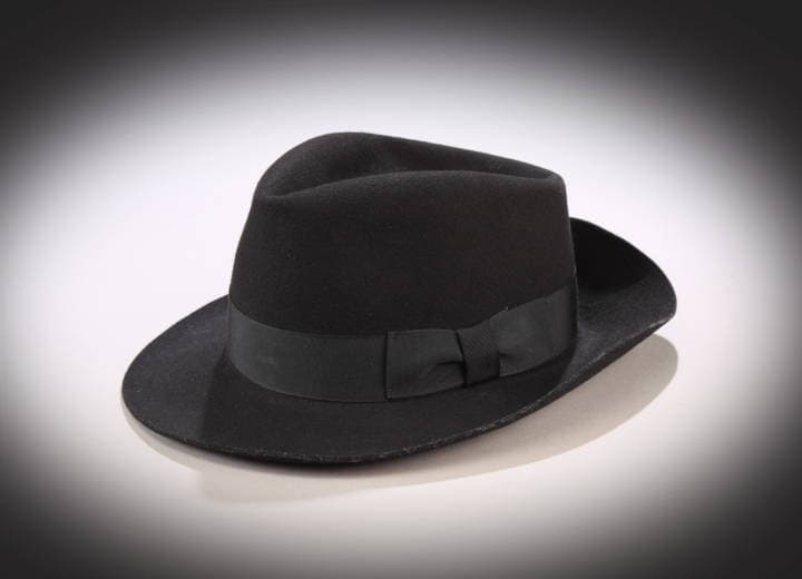 MICHAEL JACKSON BLACK FEDORA FROM THE 1995 MTV