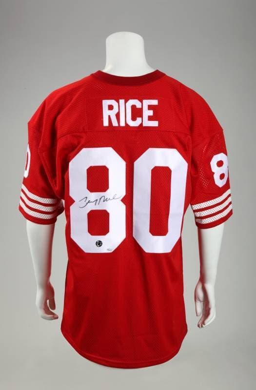 JERRY RICE SIGNED SAN FRANCISCO 49ers JERSEY