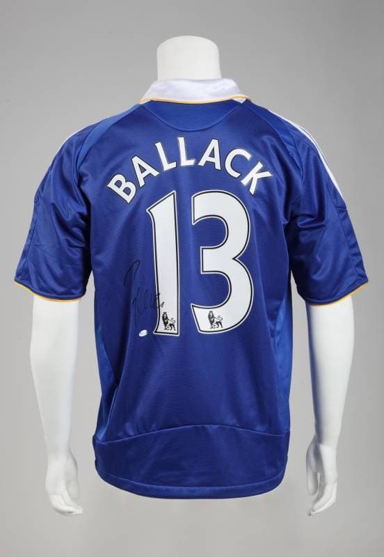 MICHAEL BALLACK SIGNED CHELSEA F.C. JERSEY