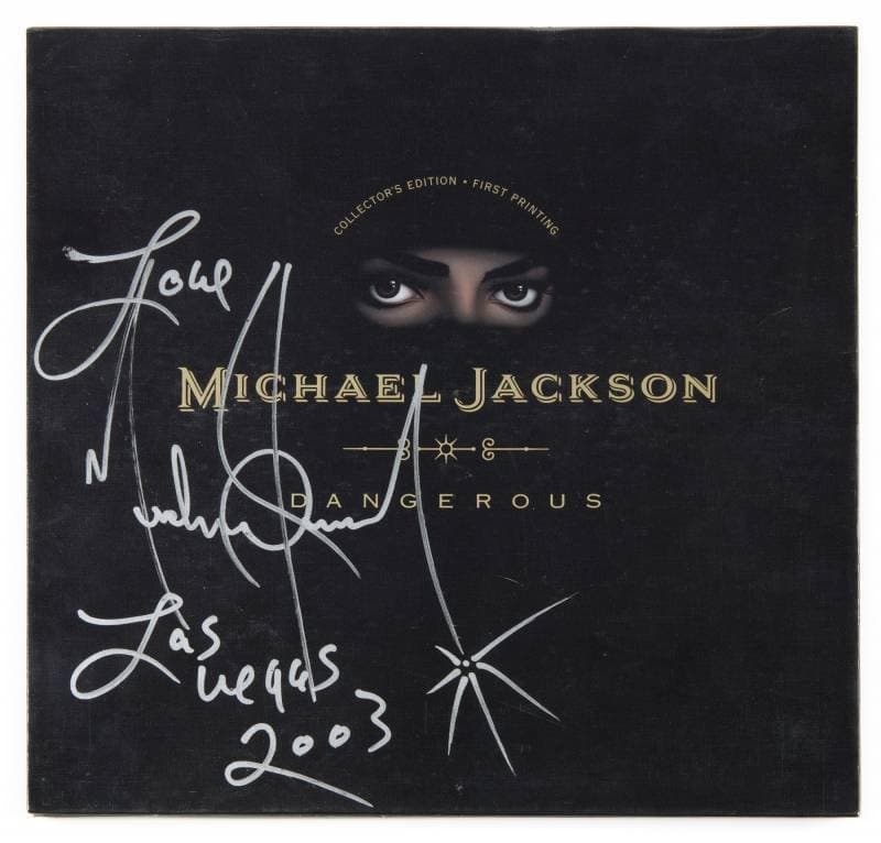 MICHAEL JACKSON SIGNED PRESENTATION CD