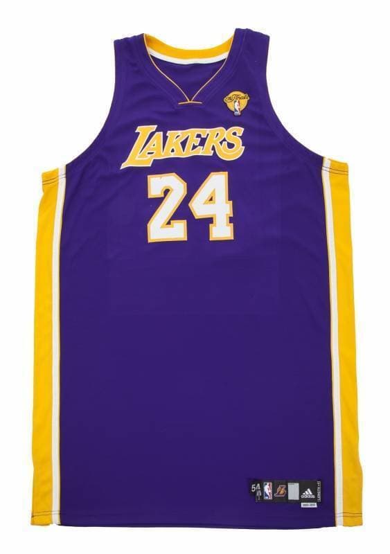KOBE BRYANT 2010 NBA FINALS GAME WORN LOS ANGELES LAKERS JERSEY