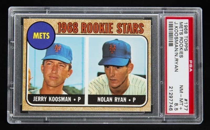 nolan ryan graded cards NOLAN RYAN 1968 TOPPS GRADED ROOKIE CARD PSA 8.5