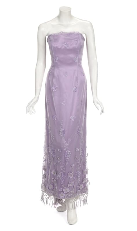 joan collins purple dress Joan Collins Photograph by The Harrington Collection