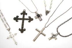 GROUP OF CRUCIFIX THEMED JEWELRY