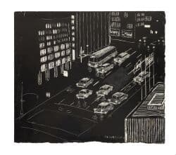 Tony Bennett | Original New York City Scratchboard