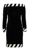 black woolen long-sleeve cocktail dress by catherine walker Princess Diana